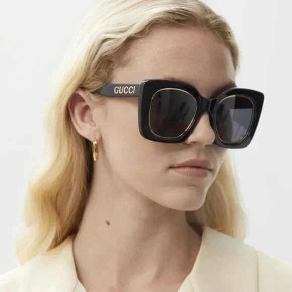 GUCCI GG1151S 001 Black Dark Grey Women display picture 1